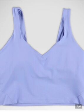 lululemon athletica Light Lavender V‑Neck Performance Tank